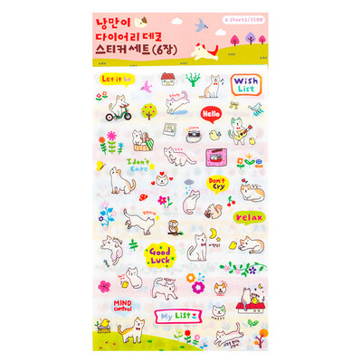 

Lovely Cat Kitten Sticker Kids Stickers Toy PVC Sticker for DIY Scrapbooking Diary Phone Decorative Stickers For Handbook