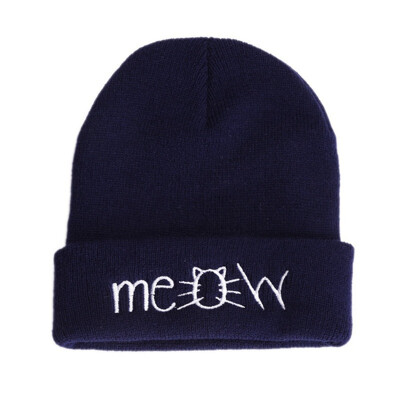 

Childrens Knit Hat 2018 New Autumn Winter Boys Girls Hiphop Hat Kids Warm Soft Caps 2-8Y