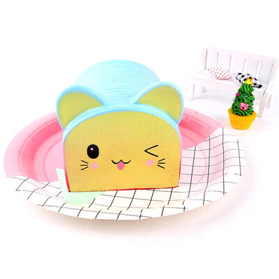 

Siaonvr Squishy Cartoon Cat Bread Scented Cream Slow Rising Squeeze Decompression Toys