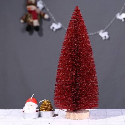

Toponeto Christmas Tree Mini Pine Tree With Wood Base DIY Crafts Home Table Top Decor