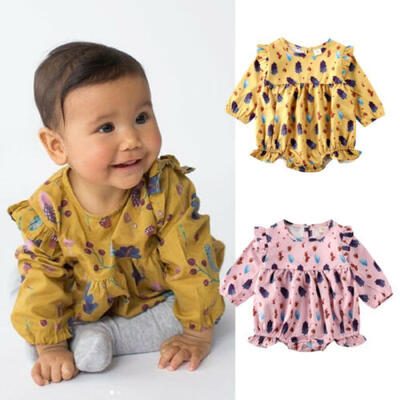 

Newborn Infant Baby Girl Floral Clothes Romper Jumpsuit Bodysuit Outfit Autumn