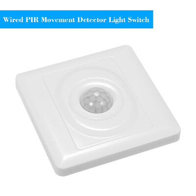 

Wall Mounted Automatic IR Infrared Motion Sensor ONOFF Switch Wired PIR Movement Detector Light Switch