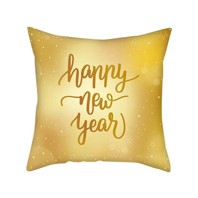 

〖Follure〗Gold Merry Christmas Pillow Cases Nordic Sofa Cushion Cover Home Decoration