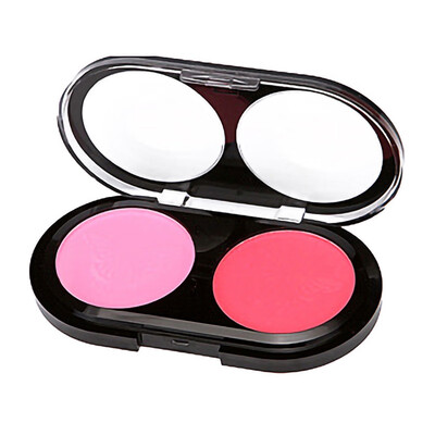

Two-Tone Blush Palette Brighten Skin Color Long-Lasting Shine Double-Color Blusher Makeup Face Maquiagem Powder XA54