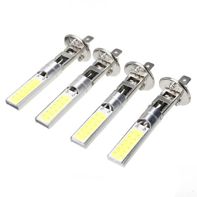

4x Car H1 COB LED Headlight HiLo Beam DRL Driving Light Lamp Bulbs White 6000K
