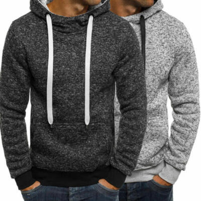 

Mens Outwear Sweater Winter Slim Hoodies Warm Hooded Sweatshirt Coat Jacket