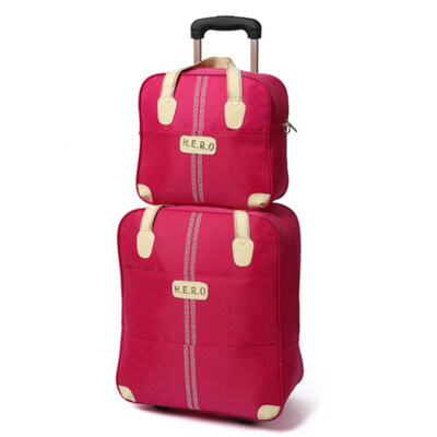 

20 inch waterproof trolley suitcase luggage spinner wheels Pull Rod trunk traveller case boarding bag with handbag set package