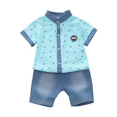 

Baby Boy clothes Set Fashion Summer printed Shirtpant Two-piece suit Casual clothing