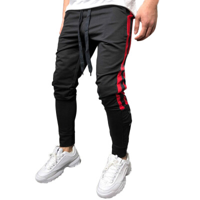 

Gobestart Fashion Mens Casual Solid Loose Patchwork Button Sweatpant Trousers Jogger Pant