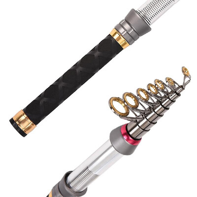 

Fishing Rod Reel Combo Carbon Fiber Telescopic Fishing Pole Spinning Reels Fishing Carrier Bag 100M Fishing Line Lures Hooks Jig H
