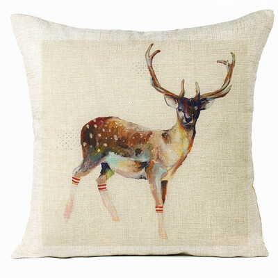 

Siaonvr Xmas Christmas Elk Sofa Bed Home Decoration Festival Pillow Case Cushion Cover