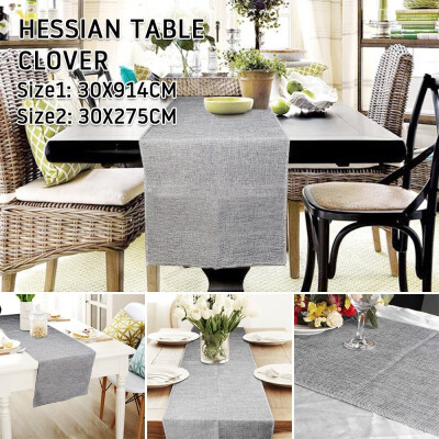 

Willstar 1Pc Hemp Grey Imitation Linen Table Flag Modern Nordic Style Gray Desktop Placemat Party Table Flag Home Decor