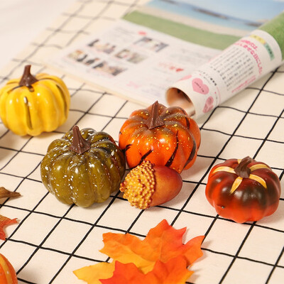 

Cactus Simulation Pumpkin Thanksgiving Decoration Maple Leaf Bunch Thanksgiving Autumn Harvest Home Decorations 1515cm