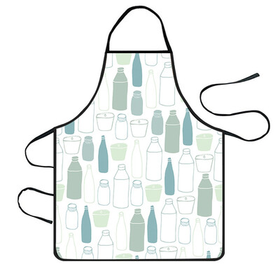 

Toponeto Home Women Waterproof Cute Cartoon Kitchen Restaurant Cooking Bib Apron Aprons