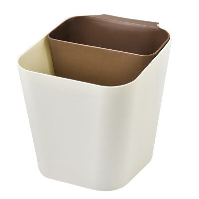 

Wall-mounted bin Eco-friendly trash can Household kitchen Plastic trash bucket Cabinets Rectangular wall Hanging Storage Bucket