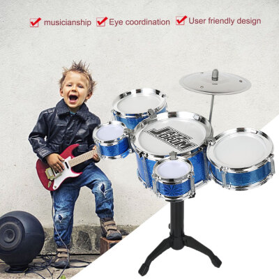 

Child intelligence simulation electroplating percussion drum shelf drum instrument toy