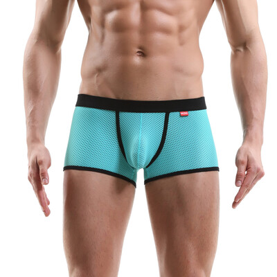 

Tailored Mens Sexy Underwear Mesh Breathable Comfort Pants Sexy Boxer Underpants