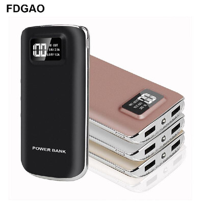 

FDGAOdigital display ultra-thin mobile power 10000 mAh charging treasure portable power phone universal type black