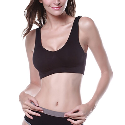 

New Casual Sexy Women Seamless Bra Fitness Workout Top Tank Crop Top  Padded bra