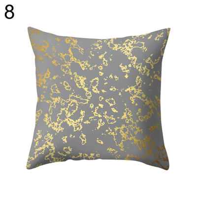 

Circle Line Leaf Square Pillow Case Cushion Cover Sofa Bed Car Cafe Office Decor