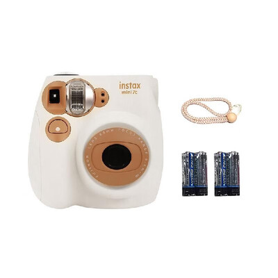 

Fujifilm Instax Mini7c Instant Camera Film Cam Auto-focusing with Battery Wrist Strap Birthday Christmas New Year Festival Gift fo