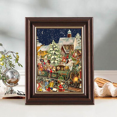 

100 5D DIY Diamond paintings Mosaic Wall Sticker Christmas train Suitable for Home Puzzle birthday wedding Decor