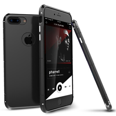 

Super Luxury For iPhone 7 7 Plus Case 360 Full Protection 3in1 Aluminum Metal PC Hard Hybrid Slim Back Cover For iPhone 7 Case