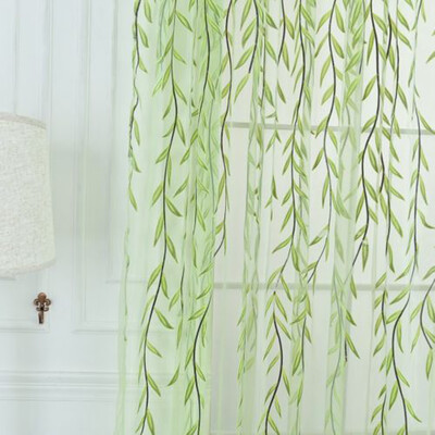 

Gobestart Willow Voile Tulle curtain thread curtain window curtain door curtain curtain