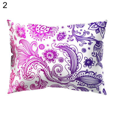 

Mandala Round Flower Pillow Case Cushion Cover Sofa Bed Car Cafe Office Decor