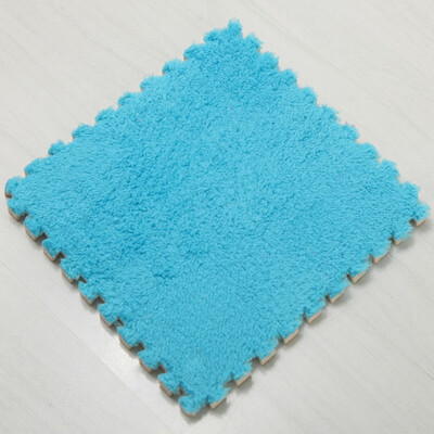 

Plush Interlocking Foam Pad Puzzle Floor Tiles Mat Baby Crawling Nursery Rugs 12" x 12