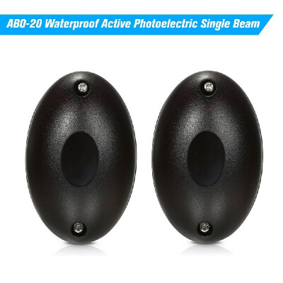 

ABO-20 Waterproof Active Photoelectric Single Beam Infrared Sensor Barrier Detector for Gate Door Window Burglar Alarm System