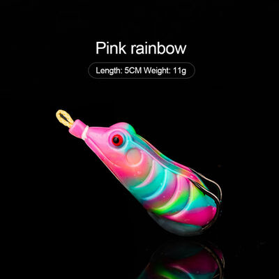

New Arrival 1 Pc Frogs Lures Soft Baits Artificial Frogs Fishing Floating Top Water Lure With Double Hook 11g 5cm