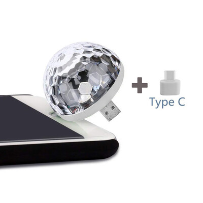 

Siaonvr USB Mini LED Night Light Color Changed by Sound Music Magic Lights LED