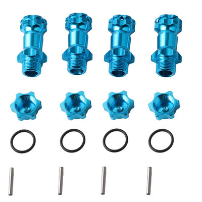 

4pcs 18 Aluminum 17mm Wheel Hex Hub Extension Adapter Long Combiner Coupler For Climbing Car Axial Parts