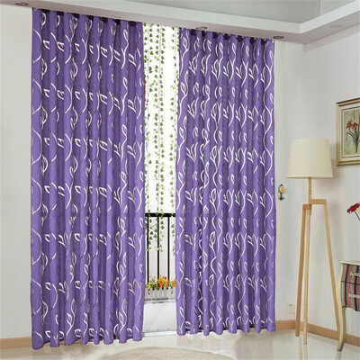

Gobestart 1 PCS Vines Leaves Tulle Door Window Curtain Drape Panel Sheer Scarf Valances