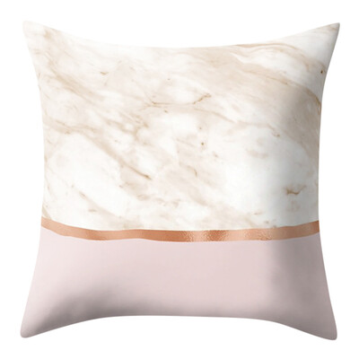 

〖Follure〗Geometric Marble Texture Throw Pillow Case Cushion Cover Sofa Home Decor