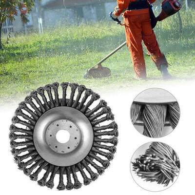 

8 inch bowl type twisted wire wheel weeder matching disc type twisted wire brush garden weeding brush Garden weeding brush 6 inch