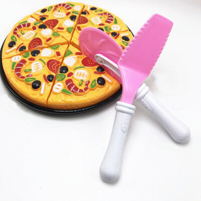 

2017 Funny Children Kids Kitchen Pizza Party Fast Food Slices Cutting Pretend Play Food Toy