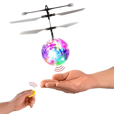 

Fantastic New Fashion Infrared Induction Drone Flying Flash Disco Colorful Shining LED Lighting Ball Helicopter Child Kid Toy Gest