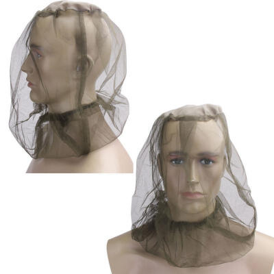 

Midge Mosquito Insect Net Bug Mesh Head Hat Net Face Protector Travel Camping