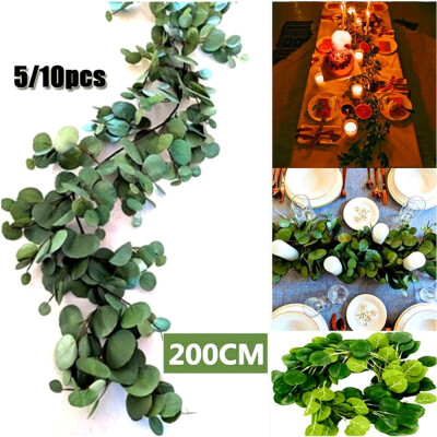 

510pcs 2M Artificial Eucalyptus Garland Hanging Rattan Wedding Greenery Home Decor