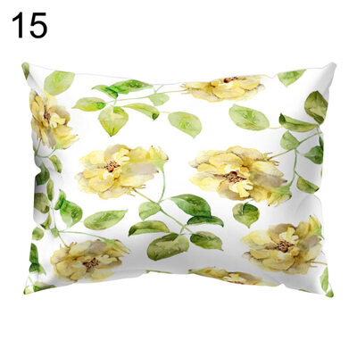 

Modern Flower Print Pillow Case Sofa Waist Throw Cushion Cover Home Decoration