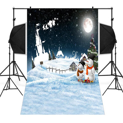 

Gobestart Christmas Backdrops Snowman Vinyl 3x5FT Lantern Background Photography Studio