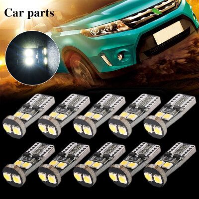 

10Pcs T10 Car Bulbs Led Error Free Canbus Smd Xenon White W5W 501 Side Light Bulb