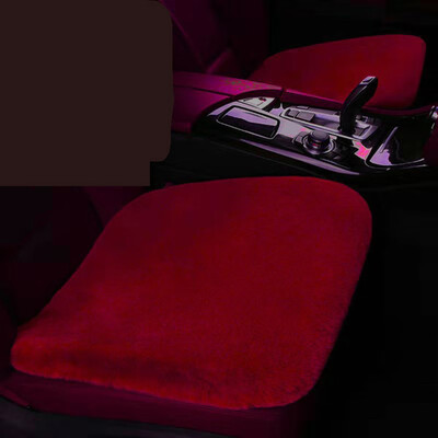 

Premium Sheepskin Car Seat Cushion Cover Soft Warm Winter - Beige Universal Fit