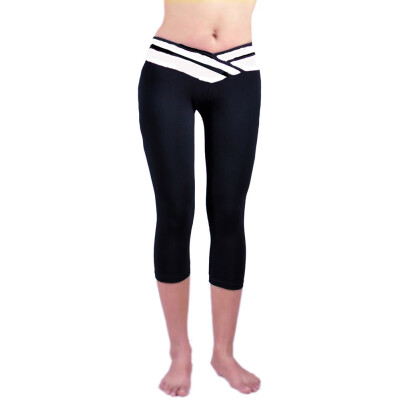 

Hot Women Athletic Gym Workout Fitness Waistband Capri Sport Pants Gym Leggings