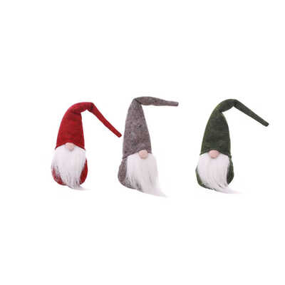 

Christmas Tree Doll Xmas Small Santa Gnome Toy Hang Decoration Wizard Desk Enchanter Festival Holiday Gift RedGreyGreen