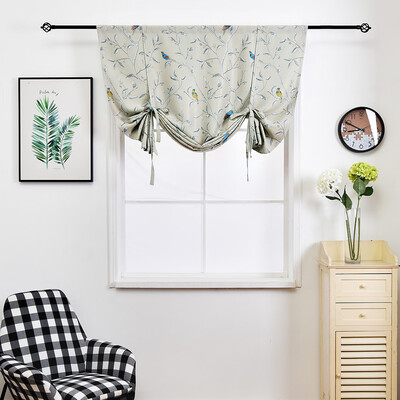 

Gobestart Room Darkened Thermal Short Curtain Adjustable Tight Visor Small Window Bird Pat