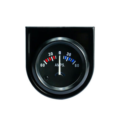 

52mm 12V Black Dial Line Ammeter Meter Face Black Bezel Line Ammeter Gauge Car meter