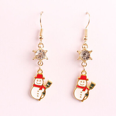 

New arrival Cute Earrings pendant Christmas Tree Santa Snowman Christmas Earrings for Woman